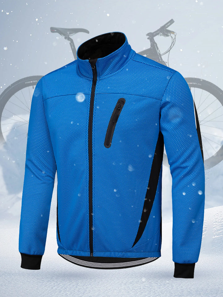 Herren Warme Langarm Windjacke | Reißverschluss