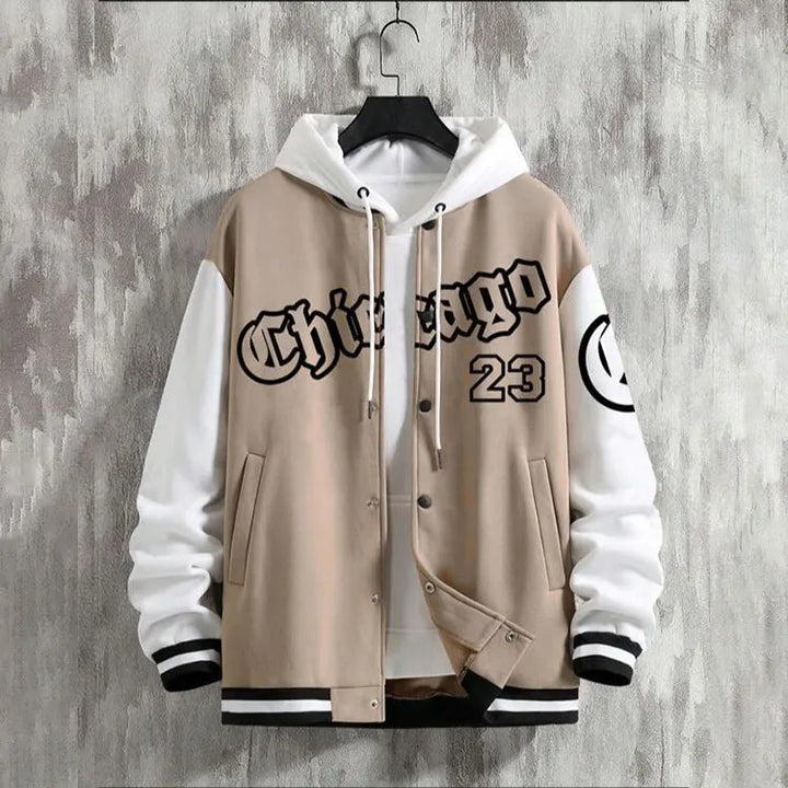 Lässige College Jacke für Herren | Schaltfläche