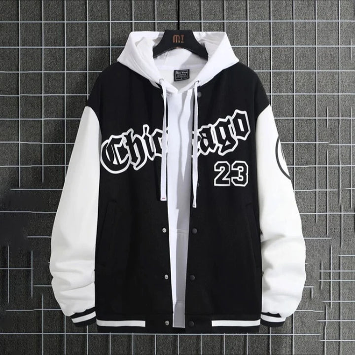 Lässige College Jacke für Herren | Schaltfläche