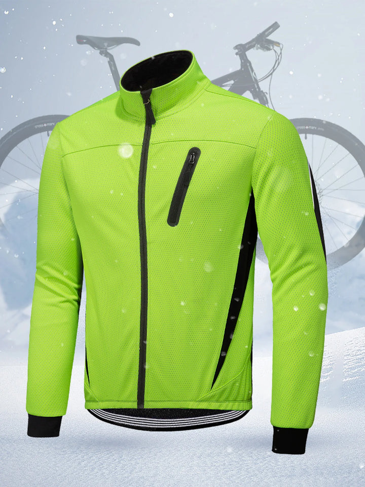 Herren Warme Langarm Windjacke | Reißverschluss