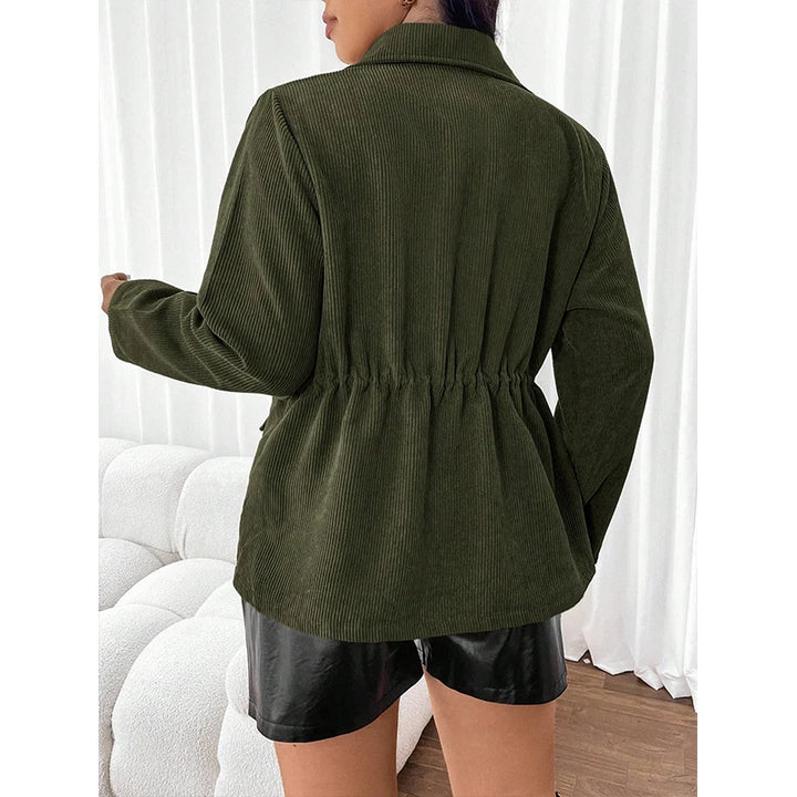 Damen Knopfleiste Cord jacke | Warme