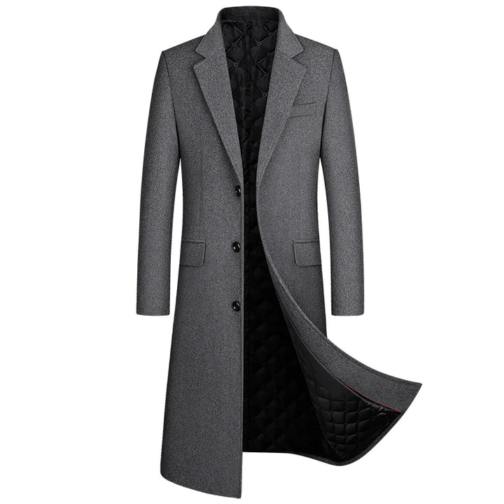 Lange Woll Jacke für Herren | Übermantel