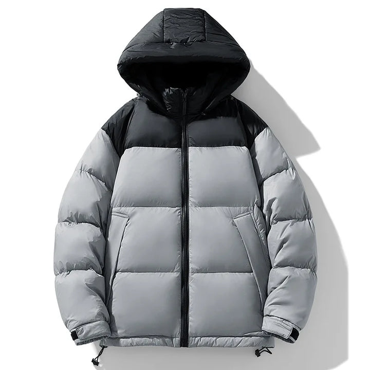 Kapuzen Daunen Jacke für Herren | Verdickt
