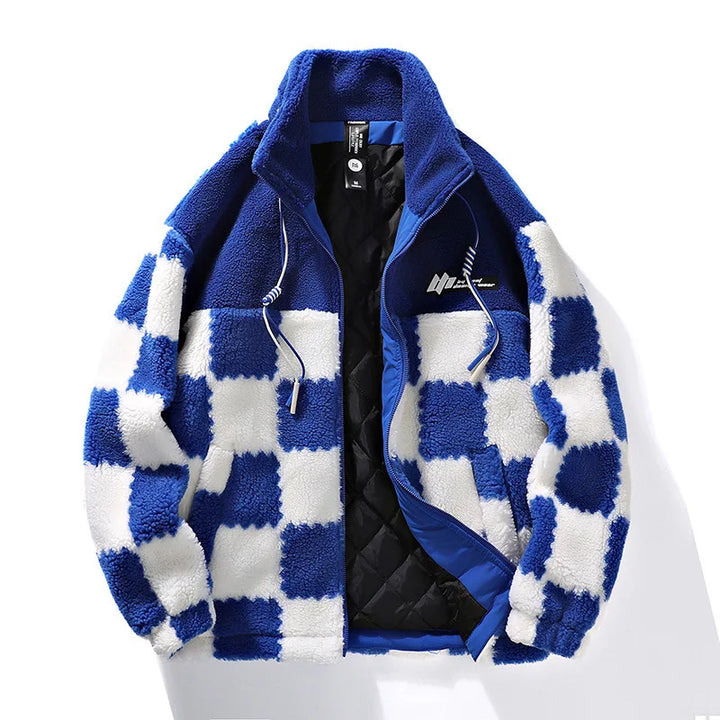 Karrierte Fleece Jacke für Damen und Herren | Stilvoll