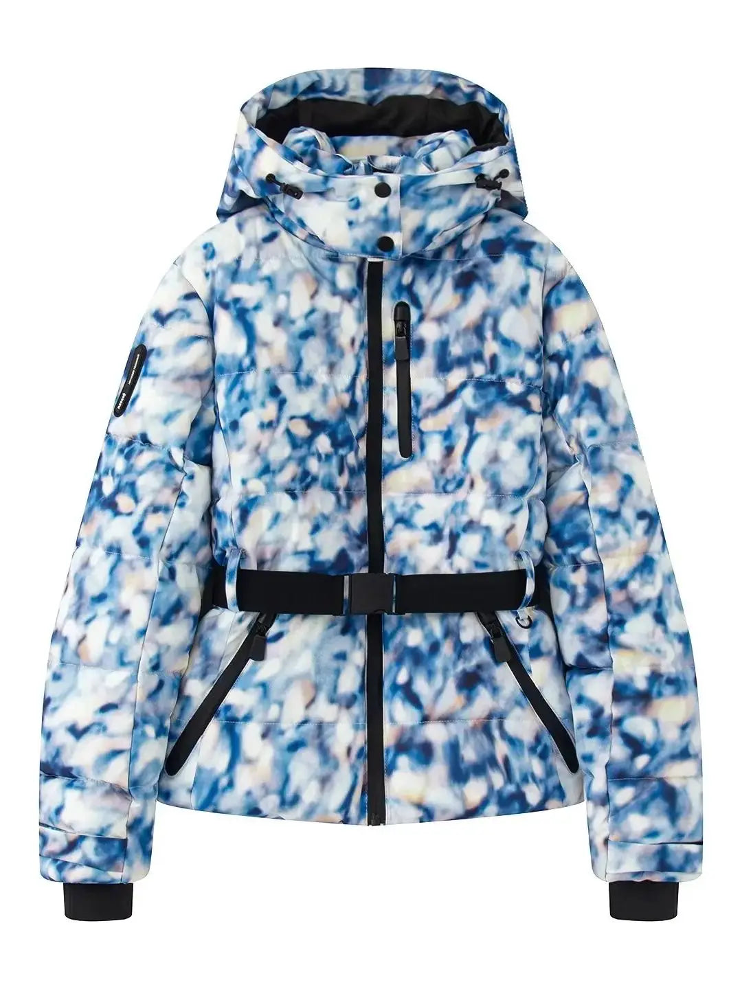 Gepolsterte Skijacke für Damen |  Mit Gürtel