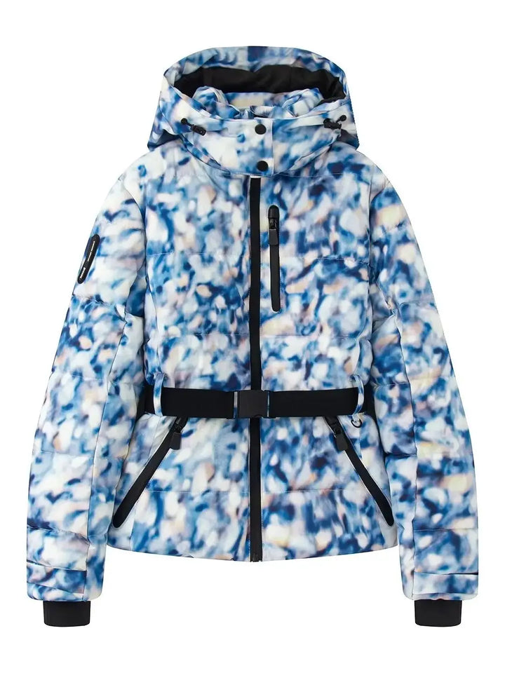 Gepolsterte Skijacke für Damen |  Mit Gürtel