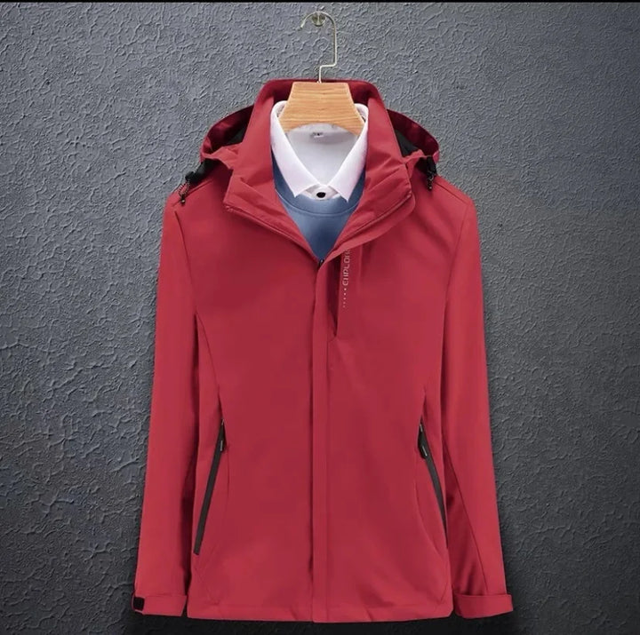 Unisex Schlank Passform Kapuze Windjacke | Reißverschluss