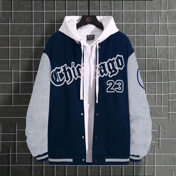Lässige College Jacke für Herren | Schaltfläche
