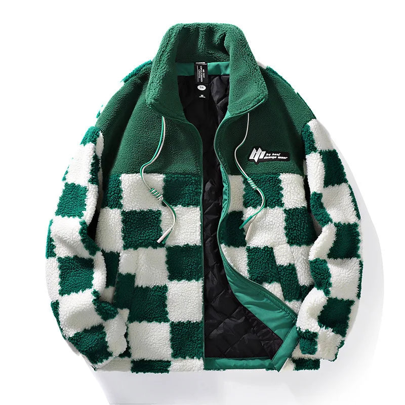 Karrierte Fleece Jacke für Damen und Herren | Stilvoll