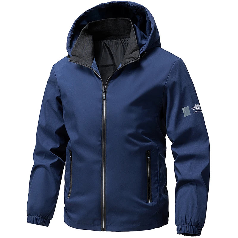 Herren Im Freien Wander Windjacke | Kapuze
