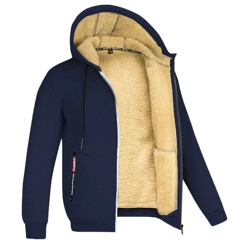 Gefütterte Fleece Steppjacke für Herren | Warme