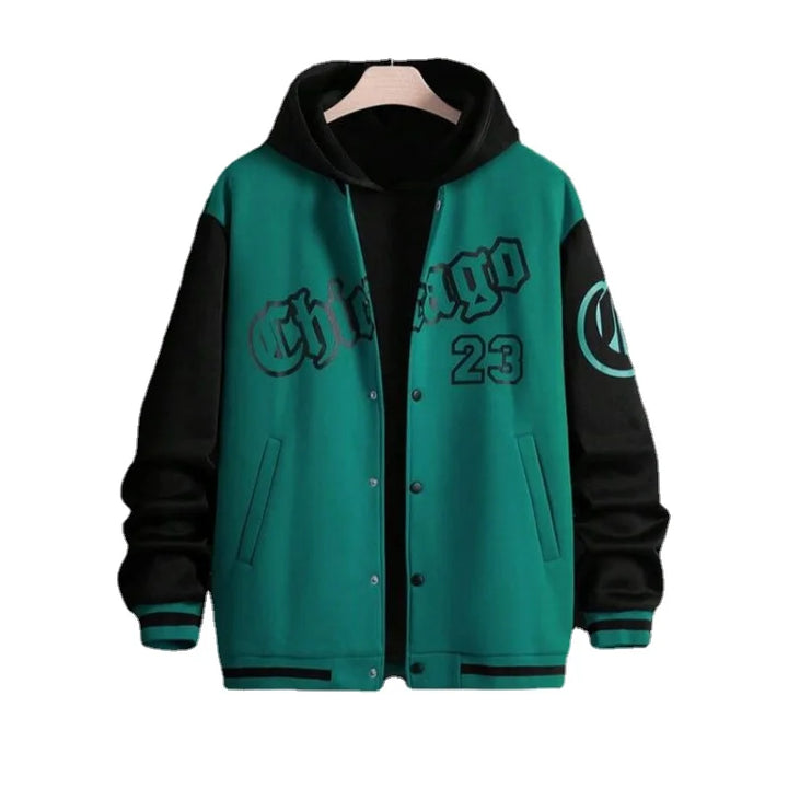 Lässige College Jacke für Herren | Schaltfläche