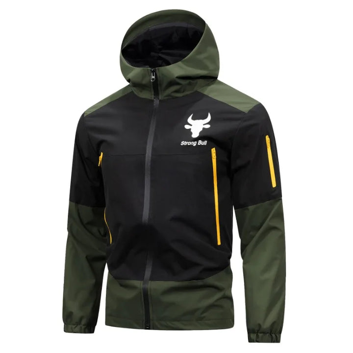 Herren Kapuzen Regen Jacke | Langarm