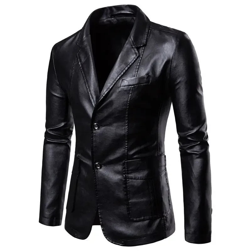 Herren Mehrere Taschen Blazer mit Knopfleiste | Lange Ärmel