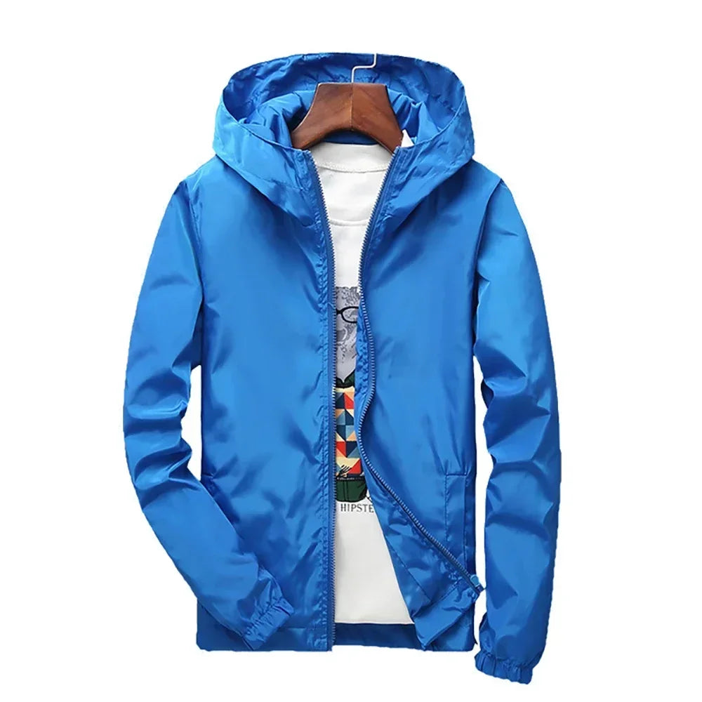 Unisex Kapuze Im Freien Windjacke | Reißverschluss