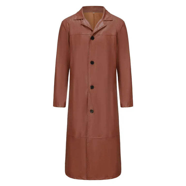 Herren-Trench Windbreaker Lang Mantel | Schmal geschnitten