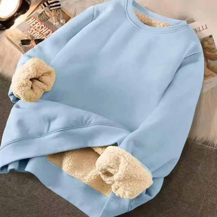 Gemütlicher fleece-gefütterter pullover