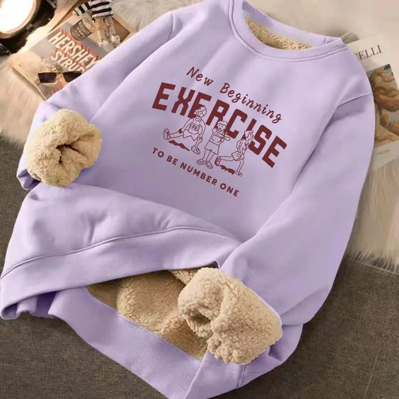 Gemütlicher fleece-gefütterter pullover