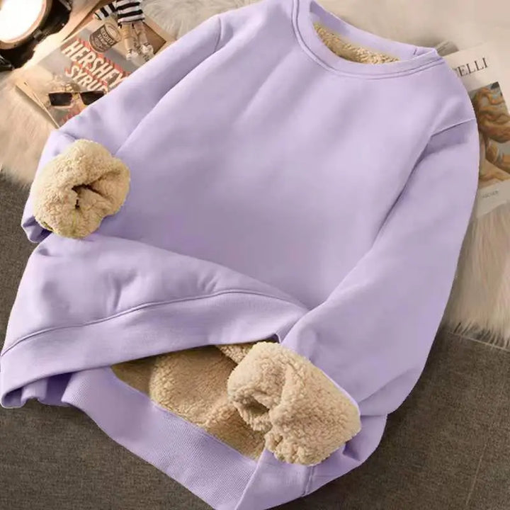 Gemütlicher fleece-gefütterter pullover