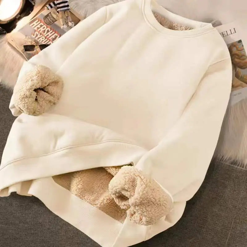 Gemütlicher fleece-gefütterter pullover