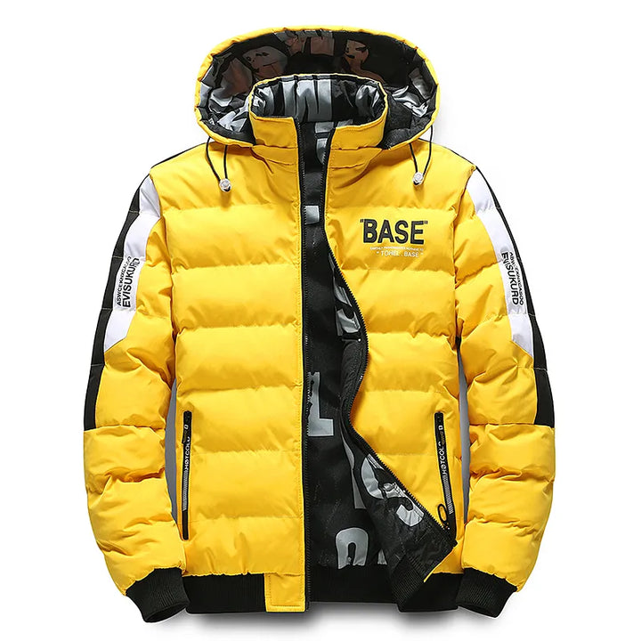 Herren Pufferjacke mit Reißverschluss | Kapuze