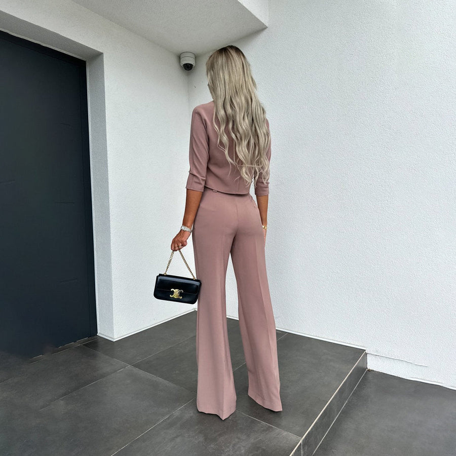 Business-stil zweiteiliges set für frauen