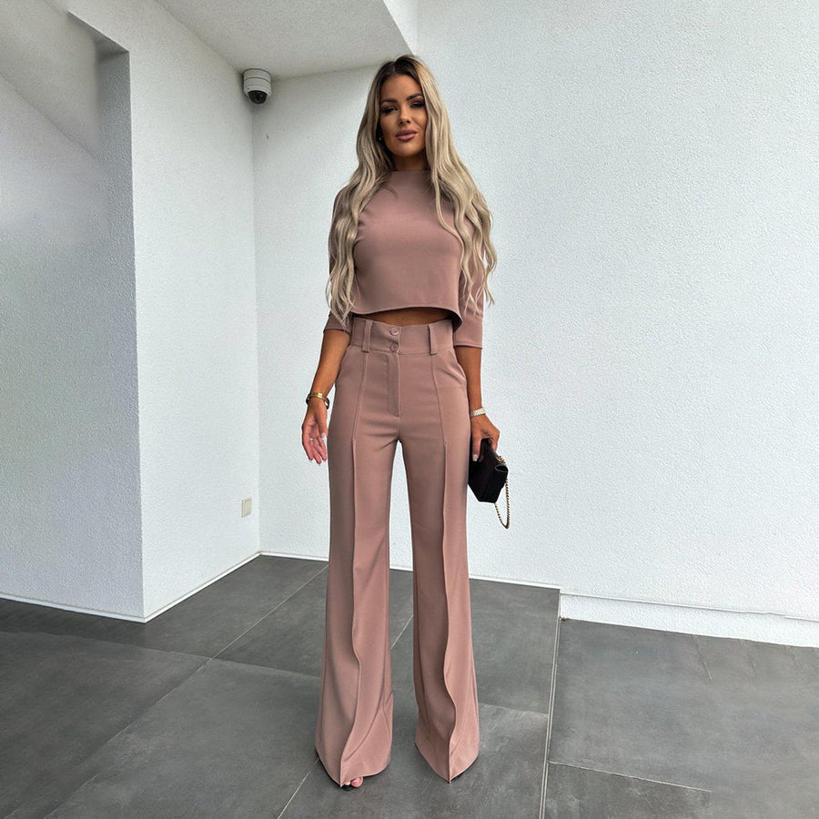 Business-stil zweiteiliges set für frauen
