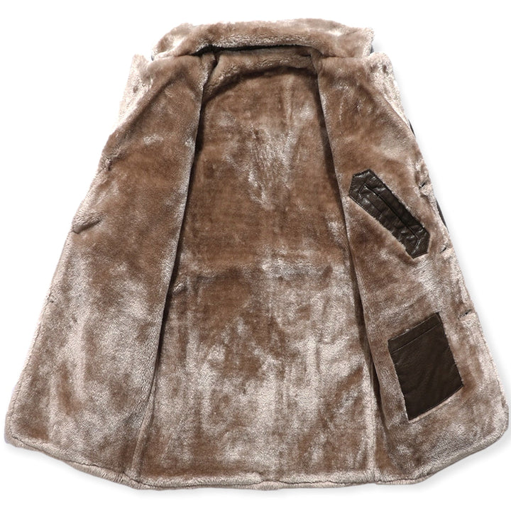 Herren Klassischer Warmer Langer Mantel | Lange Ärmel