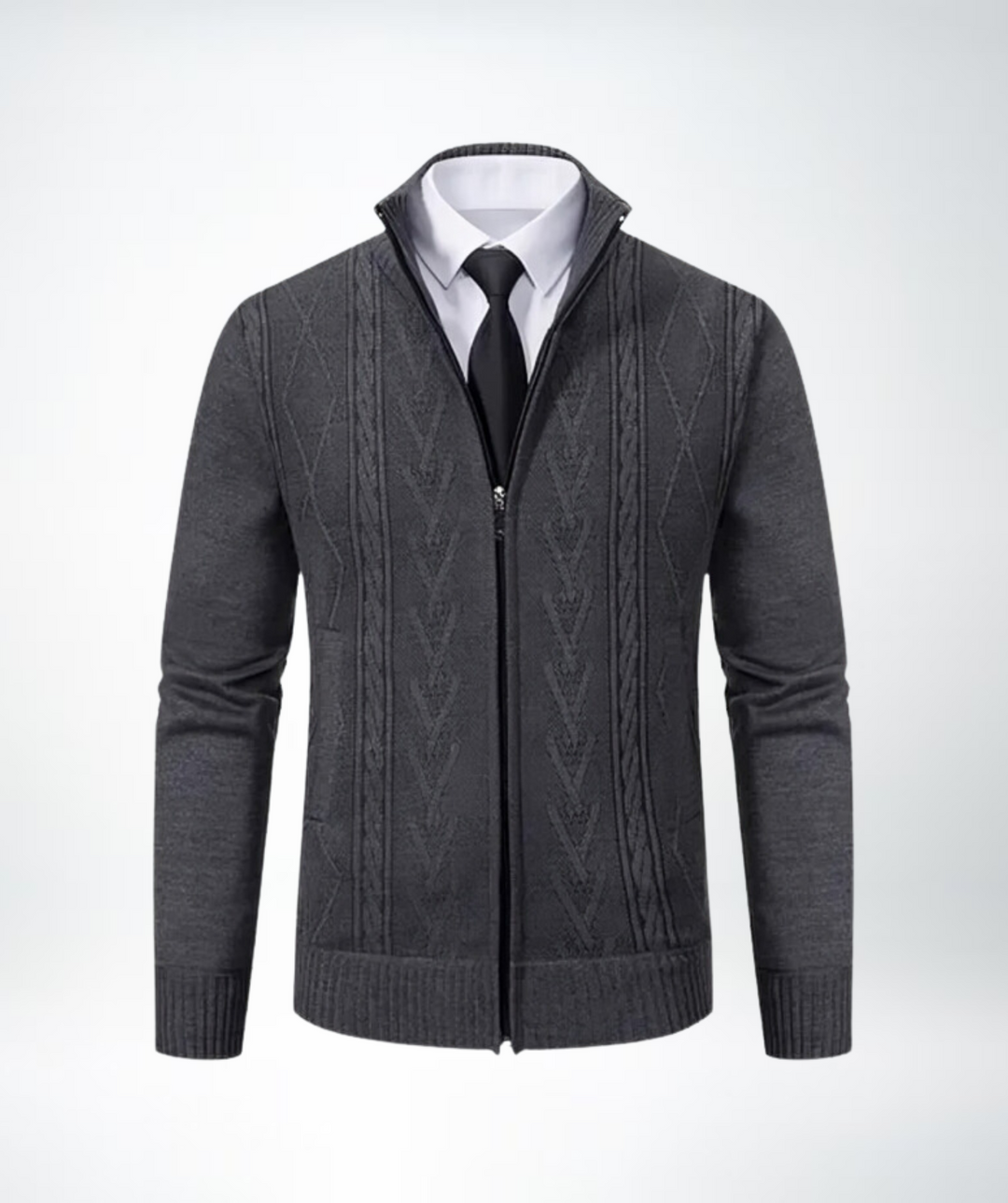 Eleganter strick-cardigan für herren