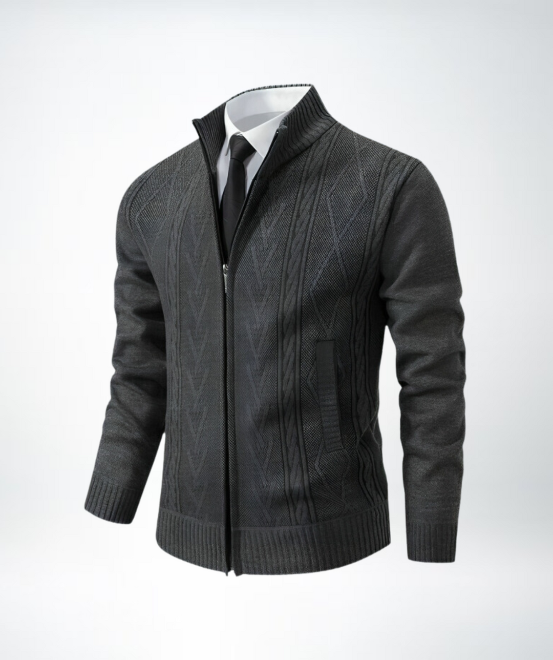 Eleganter strick-cardigan für herren