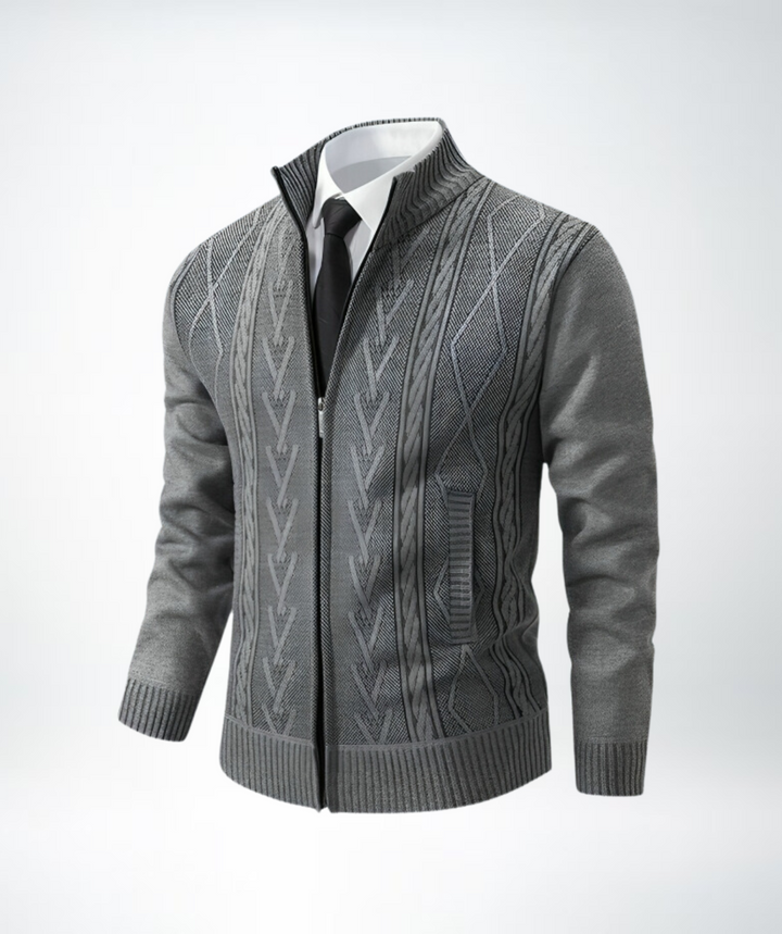 Eleganter strick-cardigan für herren