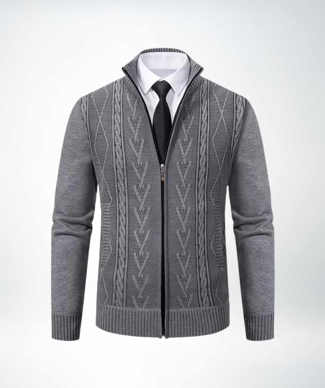 Eleganter strick-cardigan für herren