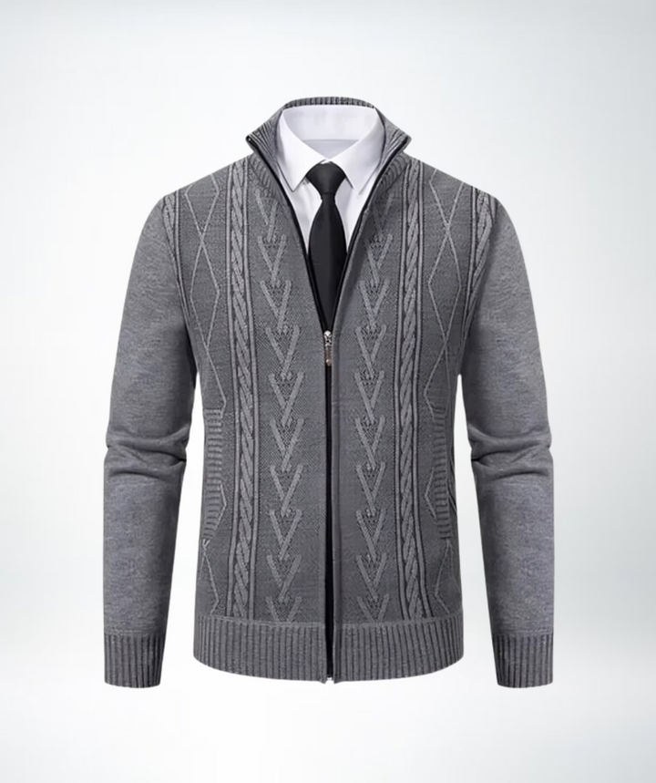 Eleganter strick-cardigan für herren