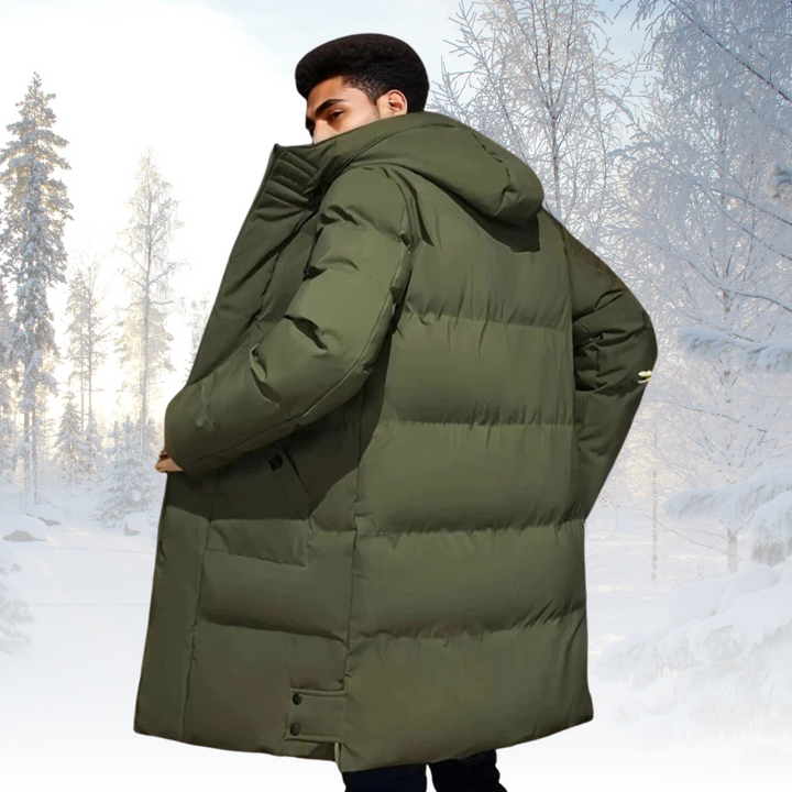 Herren Warme Dick Lang Winterjacke | Kapuze