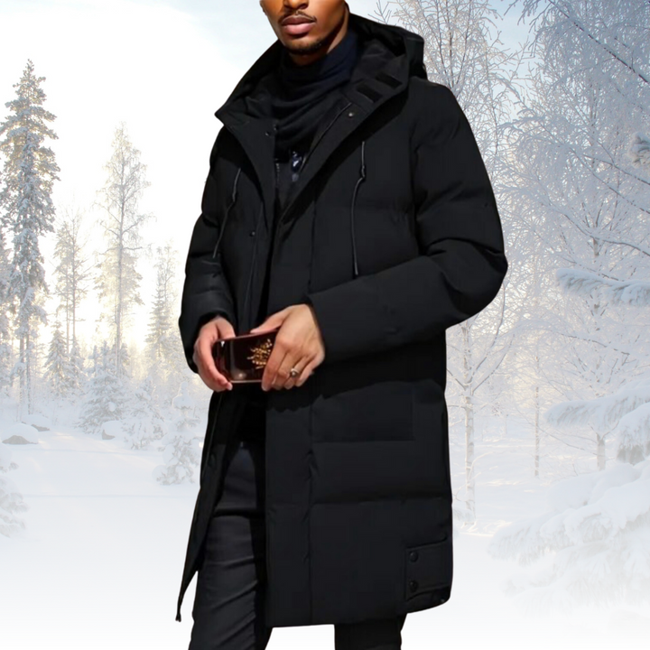 Herren Warme Dick Lang Winterjacke | Kapuze