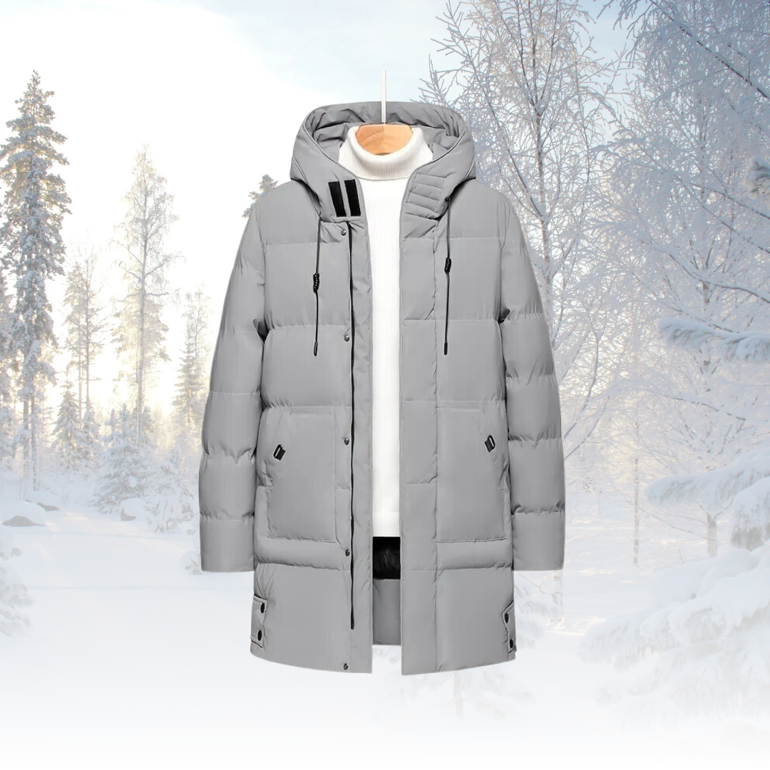 Herren Warme Dick Lang Winterjacke | Kapuze