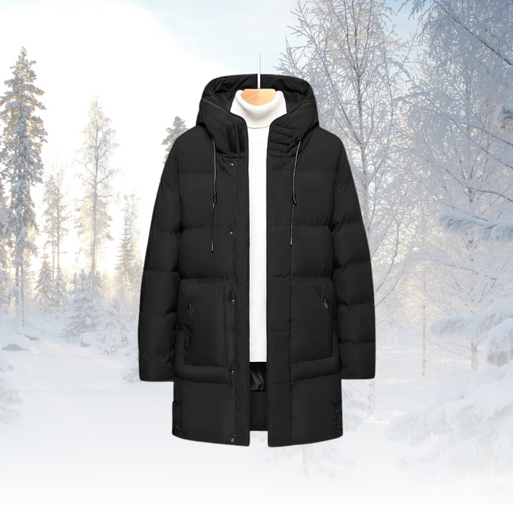 Herren Warme Dick Lang Winterjacke | Kapuze