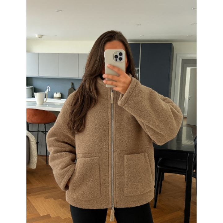 Damen Reißverschluss Reißverschluss Jacke | Stilvoll