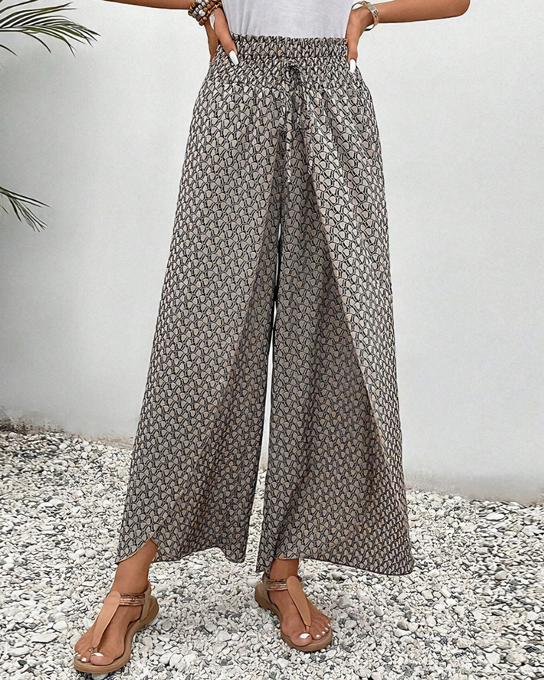 Bequeme hose mit weitem bein für Damen
