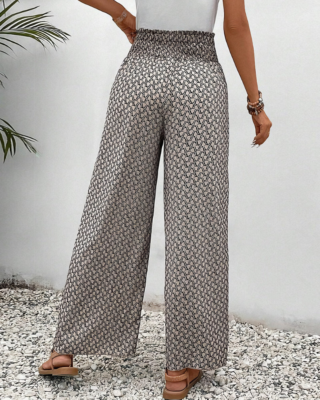 Bequeme hose mit weitem bein für Damen