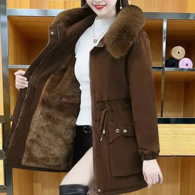 Langer Softshell Parka Damen | Warm