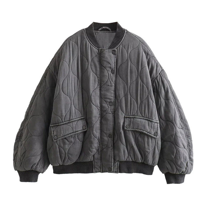 Damen Jahrgang Übergröße Jacke | Lässig