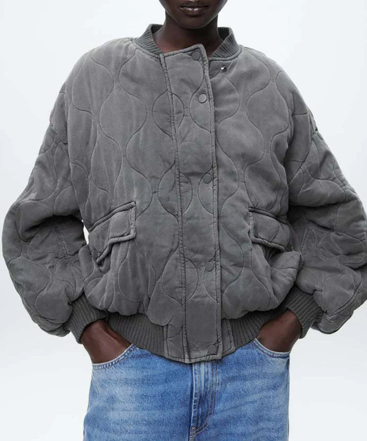 Damen Jahrgang Übergröße Jacke | Lässig