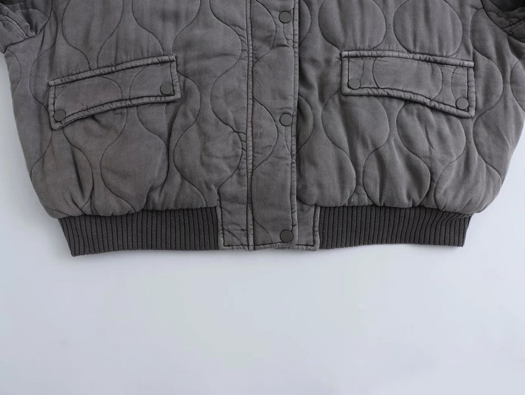 Damen Jahrgang Übergröße Jacke | Lässig