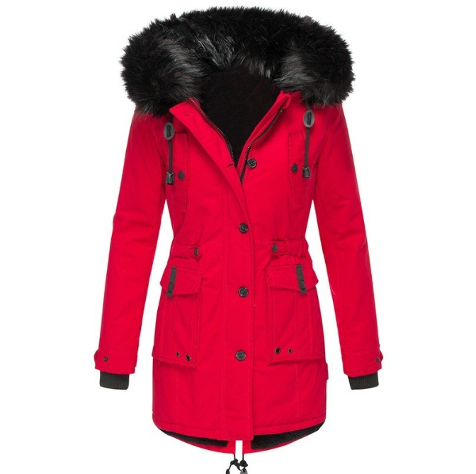 Damen Stylische Winter Parka Mantel | Kapuze