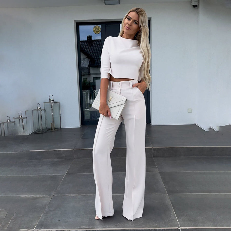 Business-stil zweiteiliges set für frauen