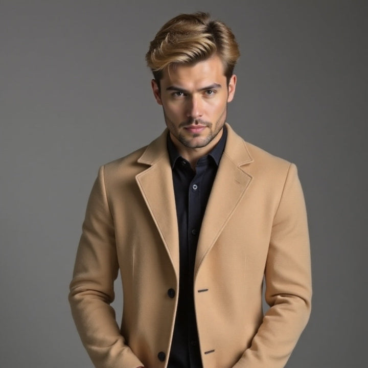 Herren Klassisch Schmaler Schnitt Formeller Trench Mantel | Winter
