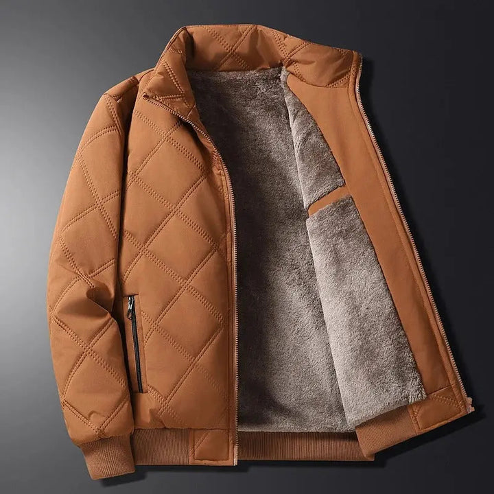 Herren Steppwinter Jacke | Reißverschluss