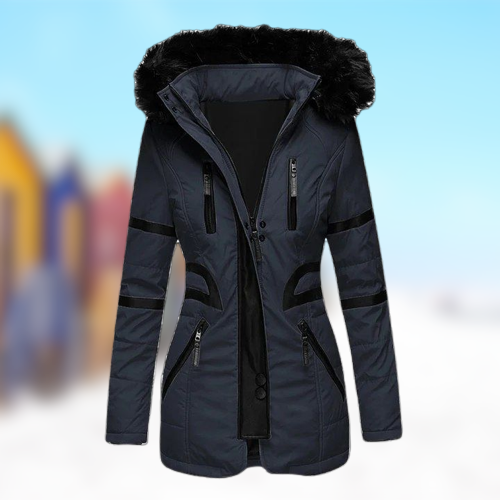 Moderne Winterjacke mit Kapuze für Damen | Vielseitig