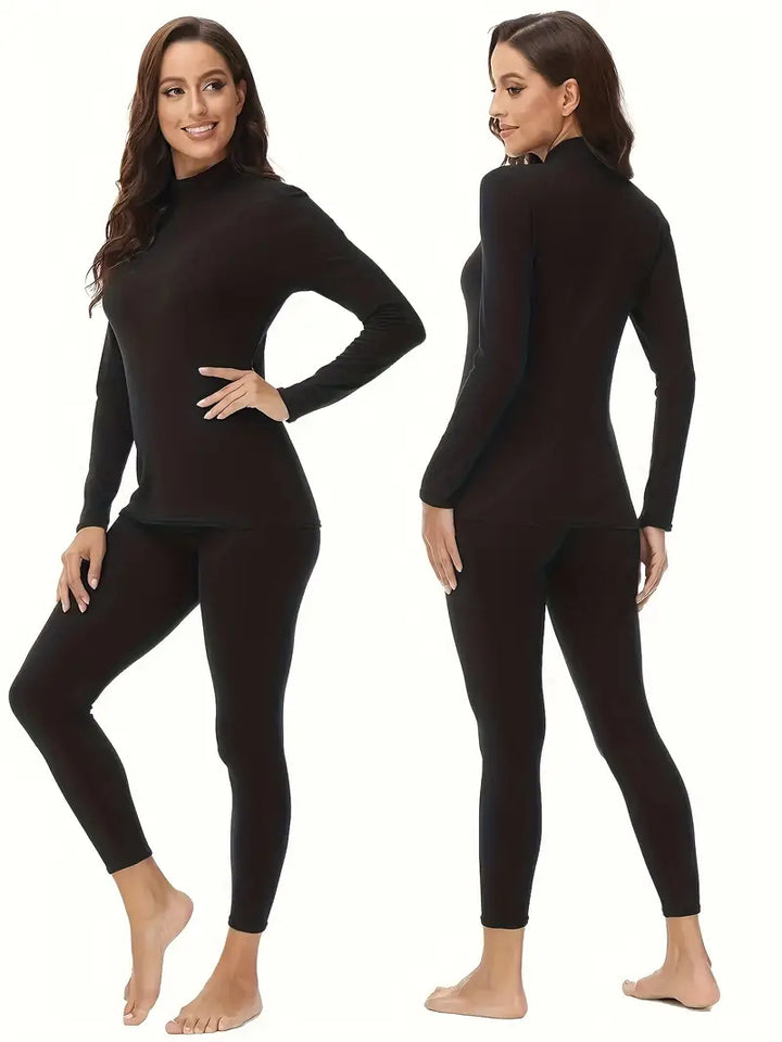 Dehnbares thermal base layer set für frauen